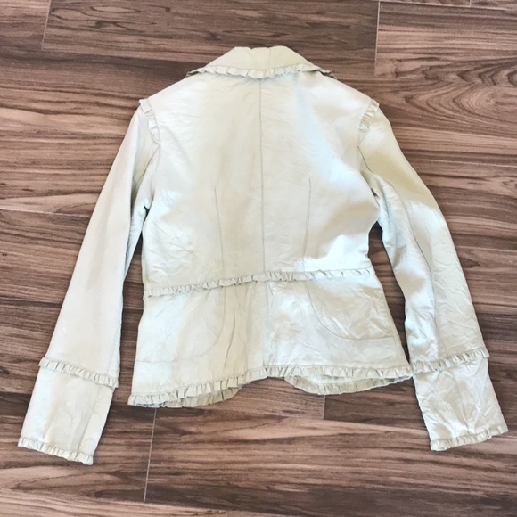 Mint Green Ruffle Jacket - Picture 7 of 11